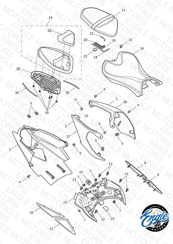 Rear Bodywork & Seat