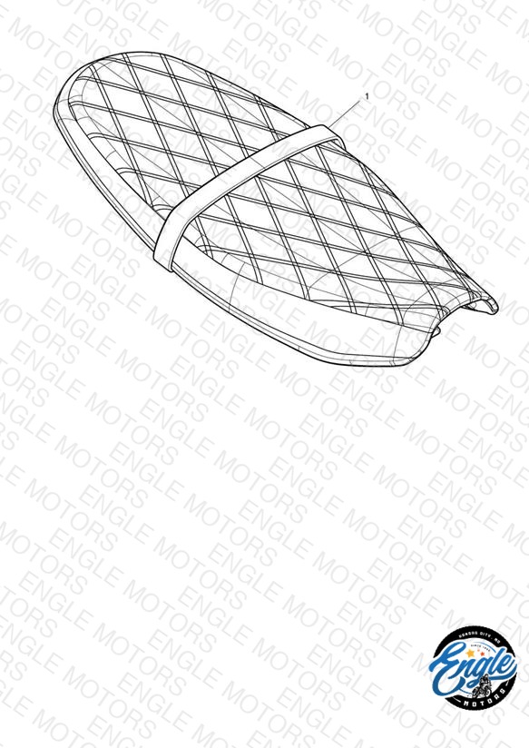 Seat Assembly, Quilted, Black
