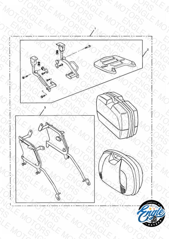2 Pannier Complete Luggage System