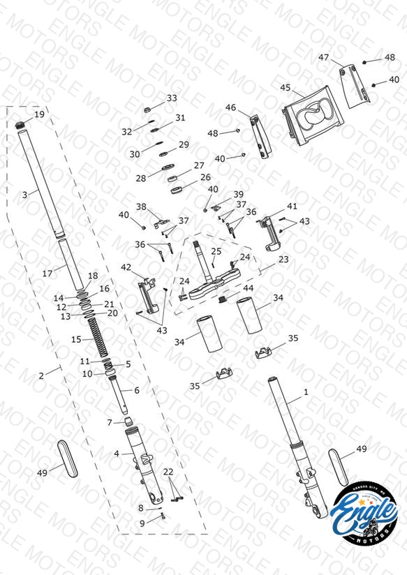 Front Forks & Lower Yoke