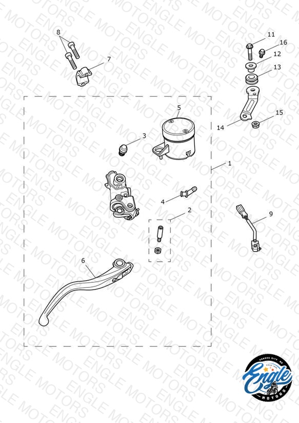 Front Brake Master Cylinder & Hoses - CN Only