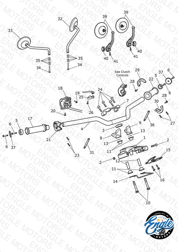 Handlebars, Top Yoke & Mirrors