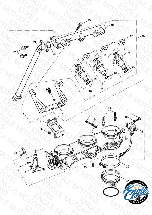 Throttles/Injectors and Fuel Rail 207555 >