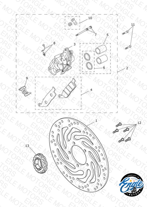 Front Brake Caliper & Disc