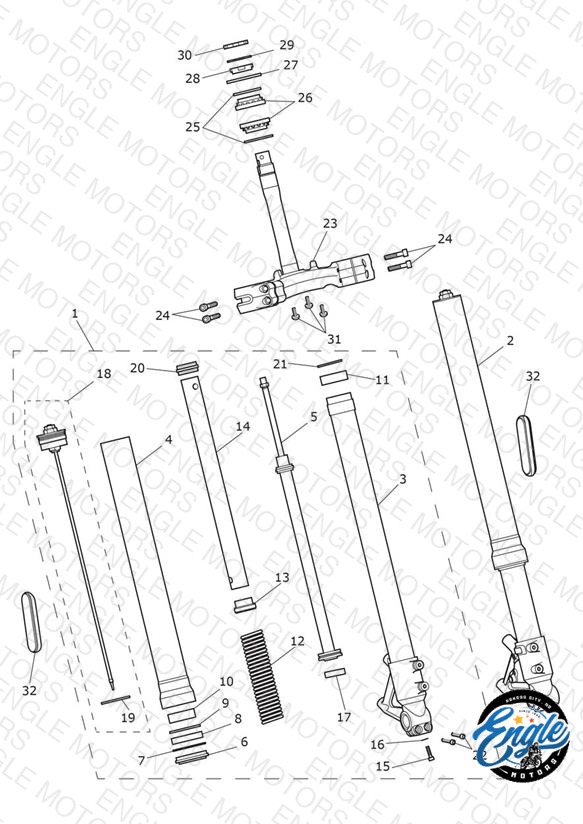 Front Forks & Lower Yoke