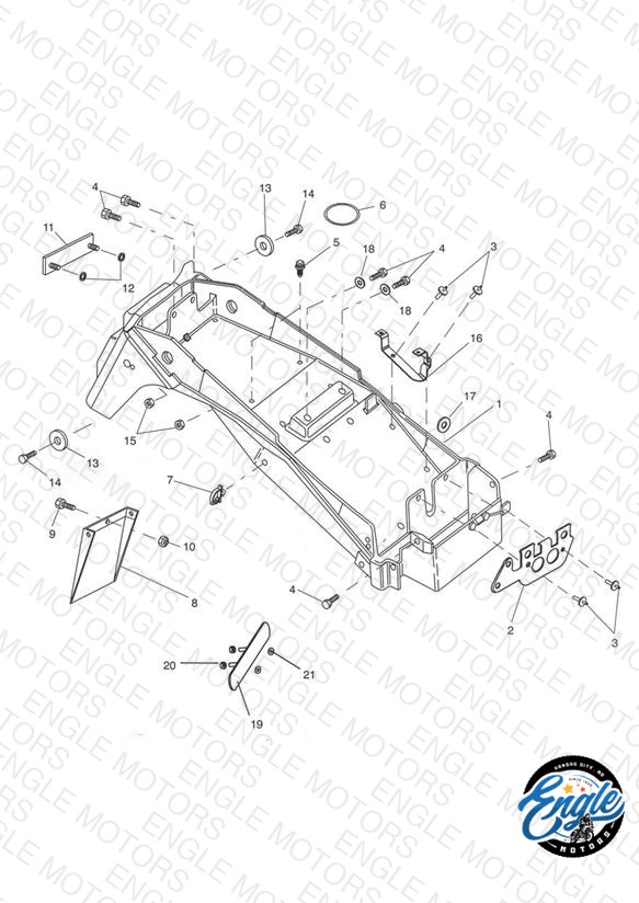 Rear Mudguard & Battery Box