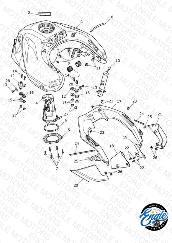 Fuel Tank, Fuel Pump & Fittings