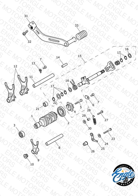 Gear Selectors & Pedal