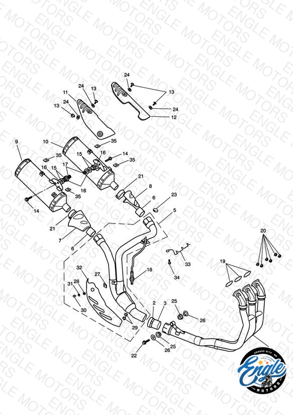 Exhaust System 281466>333178 ALL Mkts expt AU, NZ & ZA
