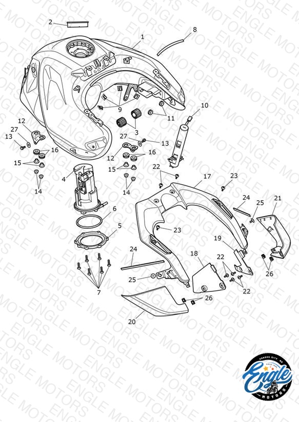 Fuel Tank, Fuel Pump & Fittings
