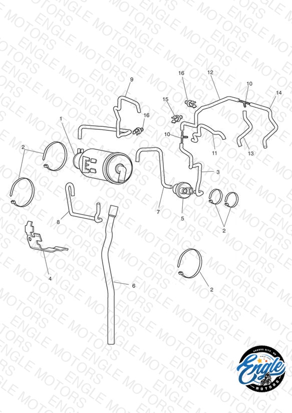 Evaporative Loss Control System - California Only (Not Roadster)