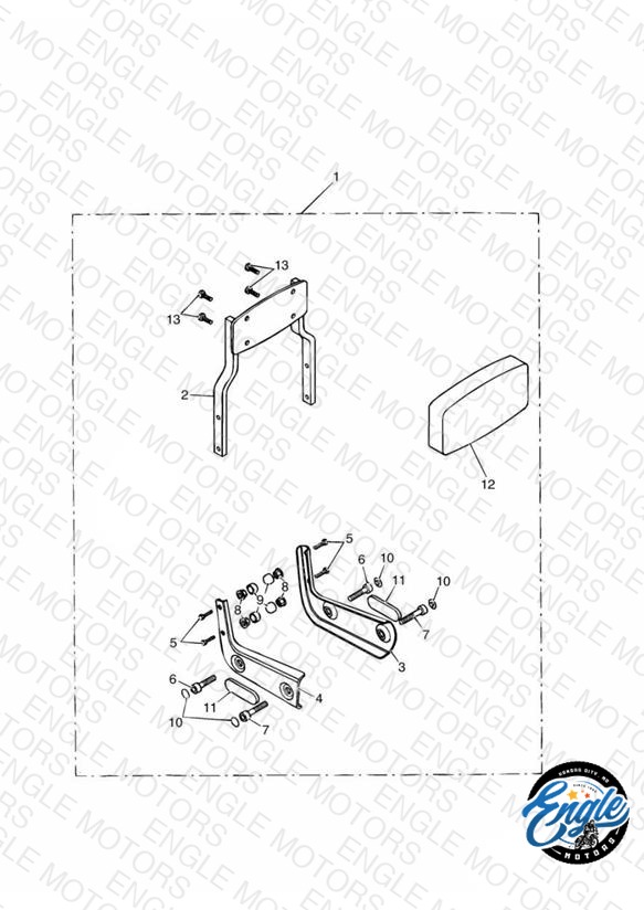 Passenger Backrest Standard Kit