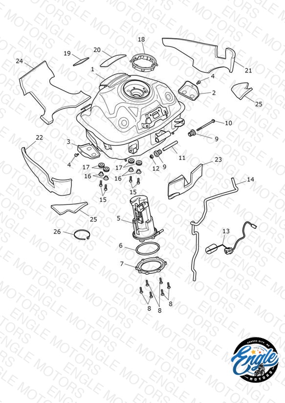 Fuel Tank, Pump and Fittings