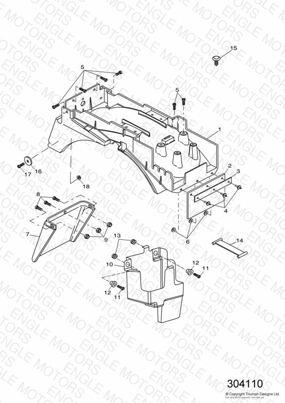 Rear Mudguard & Battery Box