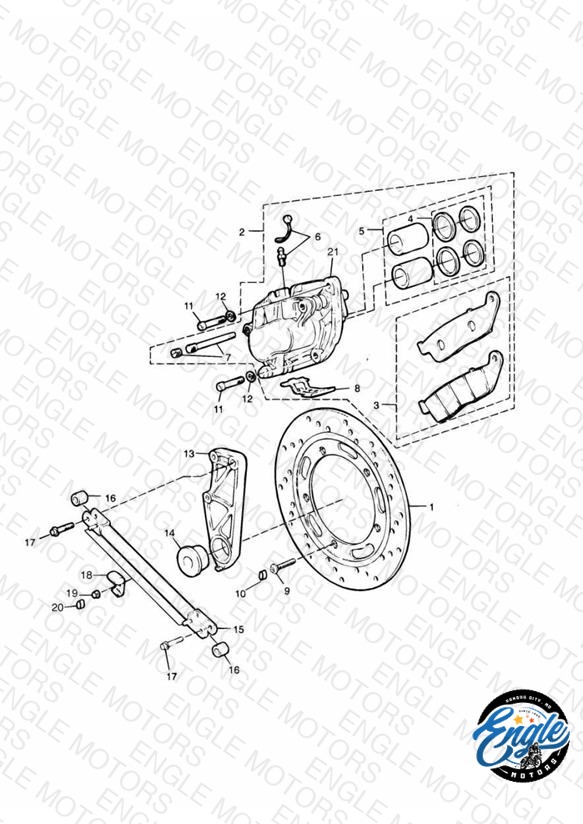 Rear Brake Disc and Caliper