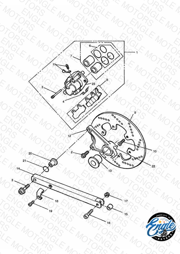 Rear Brake Disc and Caliper