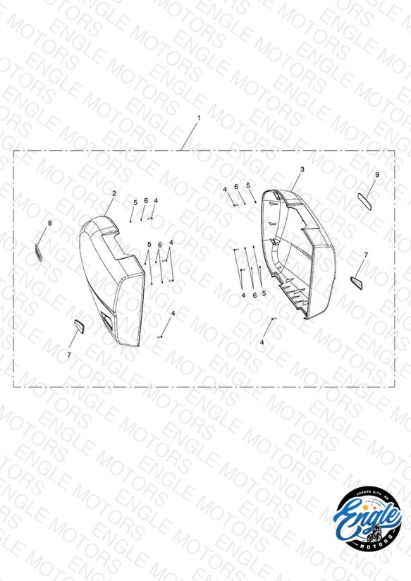 Pannier, 2 Box Lid Kit