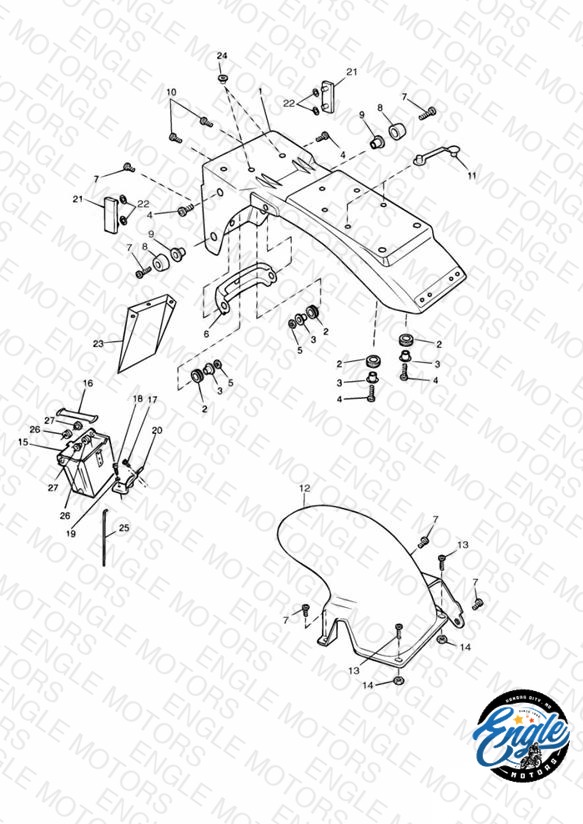 Rear Mudguard & Battery Box