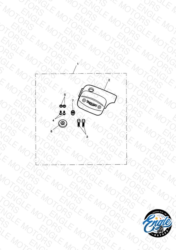 M/Cyl Cover Kit, Chrome