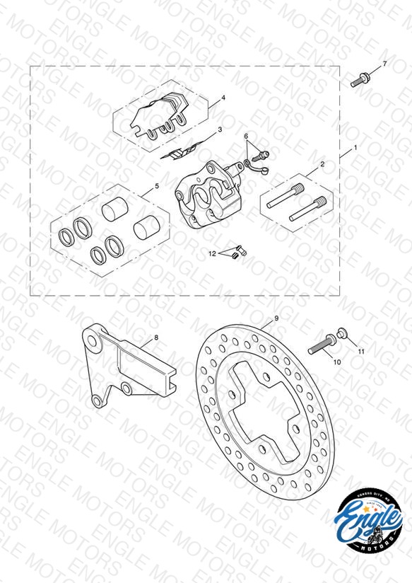 Rear Brake Caliper & Disc