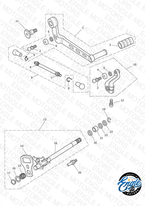 Gear Change Mechanism - All Except US & CA - & US, CA > 898121 