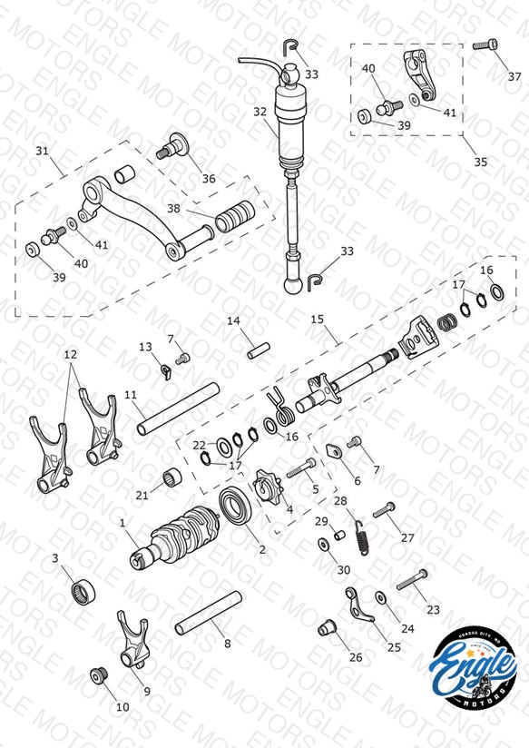 Gear Selectors & Pedal