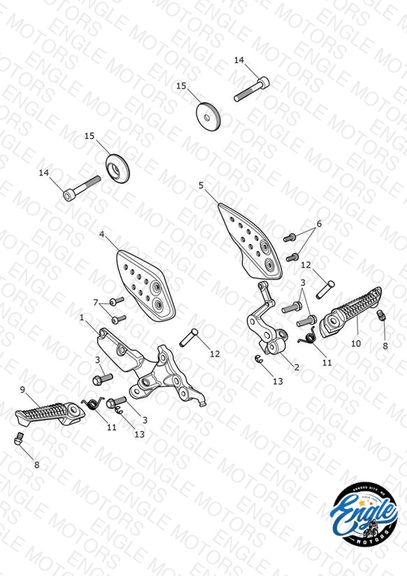 Foot Controls - Single Seat Version