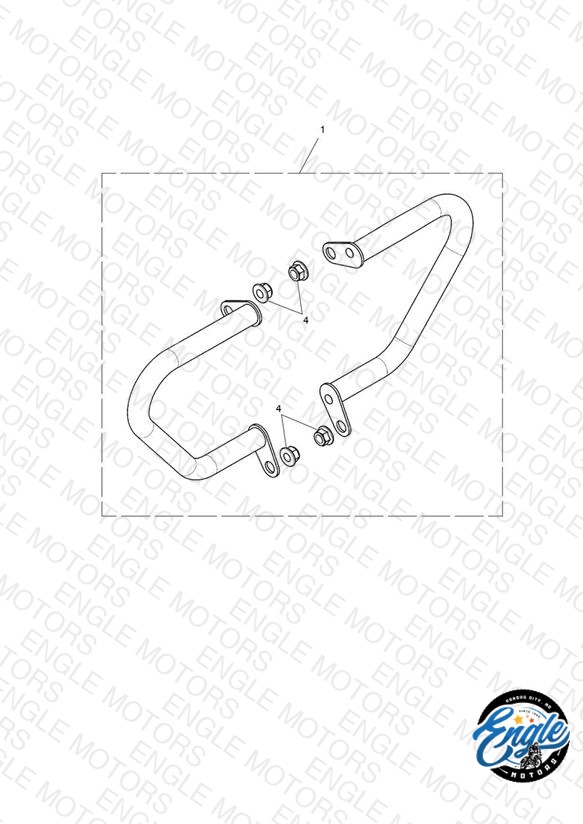 Dresser Bar Kit, Chrome
