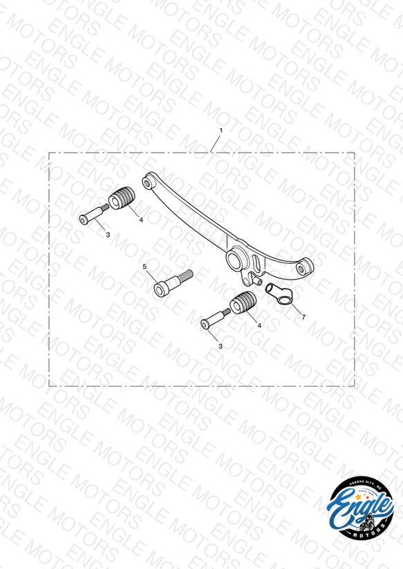 Rocker Gear Lever Kit, Chrome
