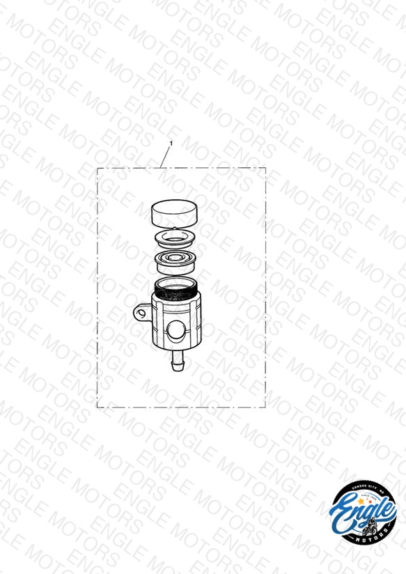 Reservoir, Rear Brake, Type 1