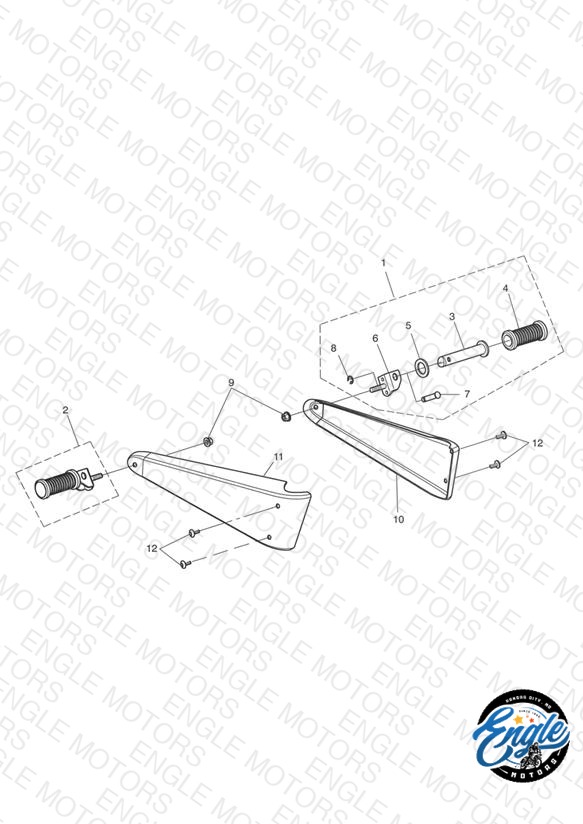 Rear Footrests & Mountings