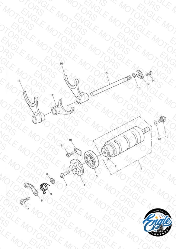 Gear Selector Drum