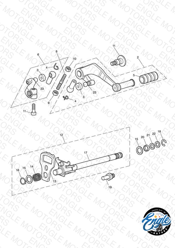 Gear Change Mechanism - Eng No 340170 >