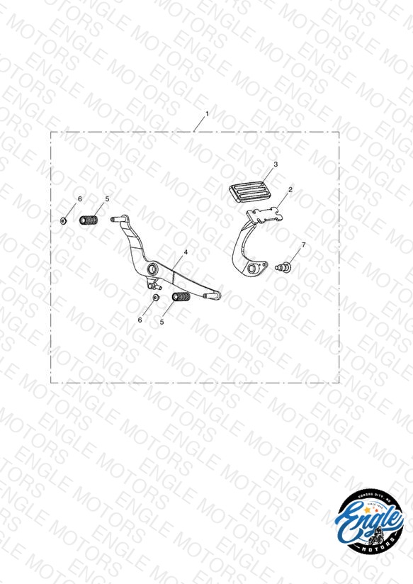 Pedals Kit, Footboard