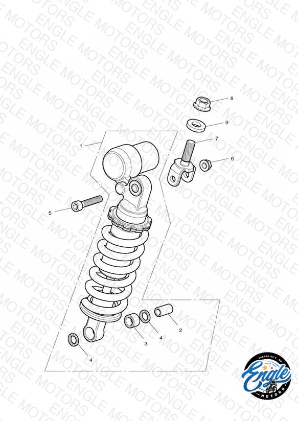 Rear Suspension Unit - Excluding  675R