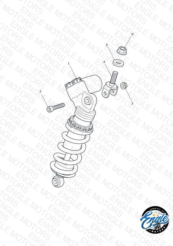 Rear Suspension Unit - Daytona 675R Only