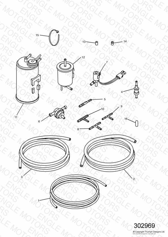 Evaporative Loss Equipment US California models only