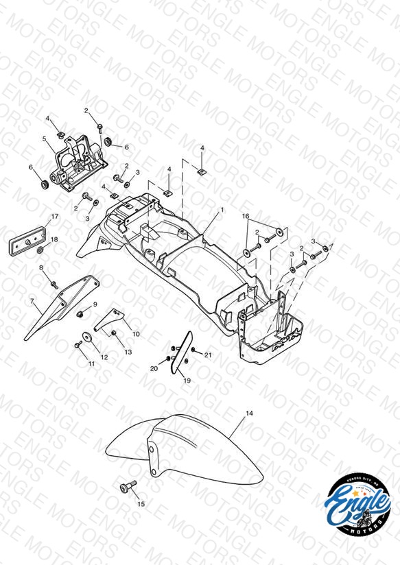 Mudguards/Chainguard/Battery Box