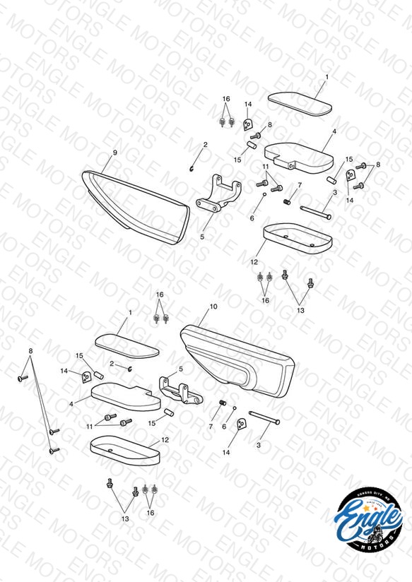 Foot Controls - Pillion