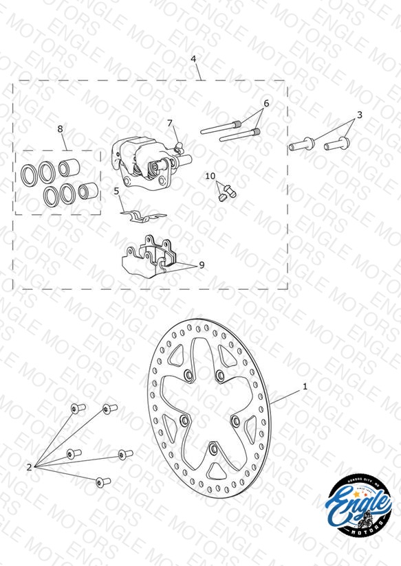 Rear Brake Caliper & Disc
