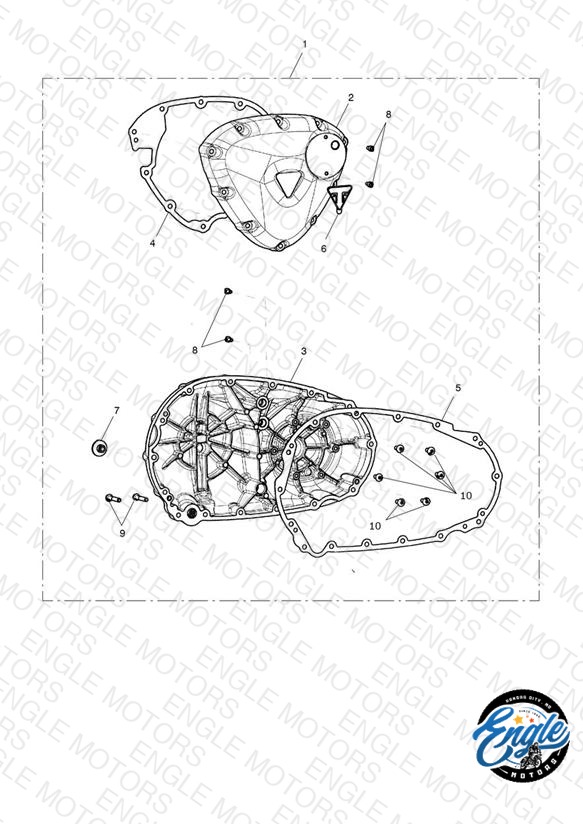 Engine Cover Kit, Chrome