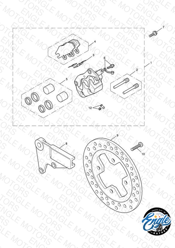 Rear Brake Caliper & Disc