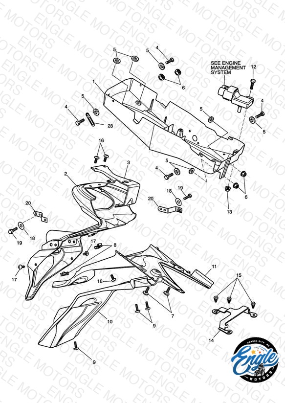 Rear Mudguard & Battery Box 333179>