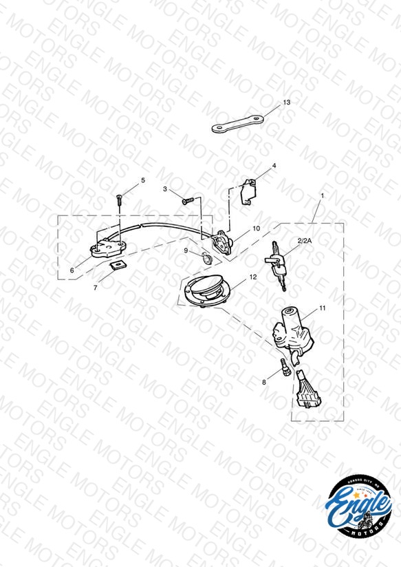 Ignition Switch/Seat Lock Sprint/Sprint Sport