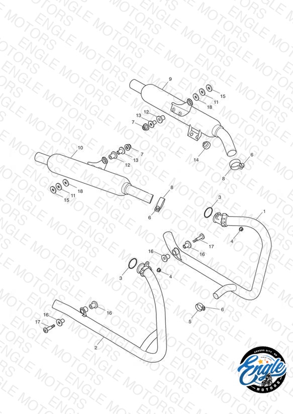 Exhaust System - Bonneville T100