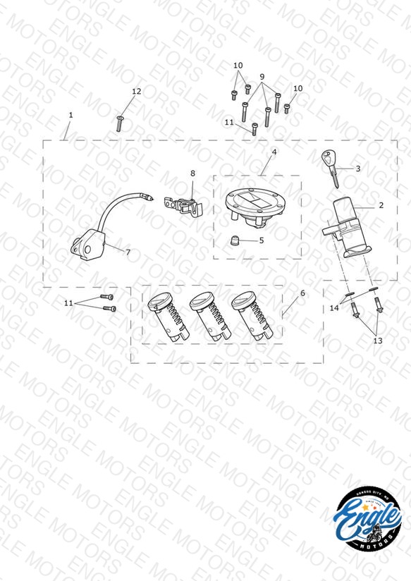 Ignition Switch & Lock Set