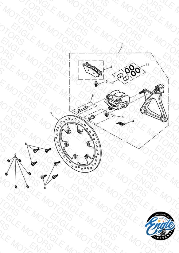 Rear Brake Caliper & Disc