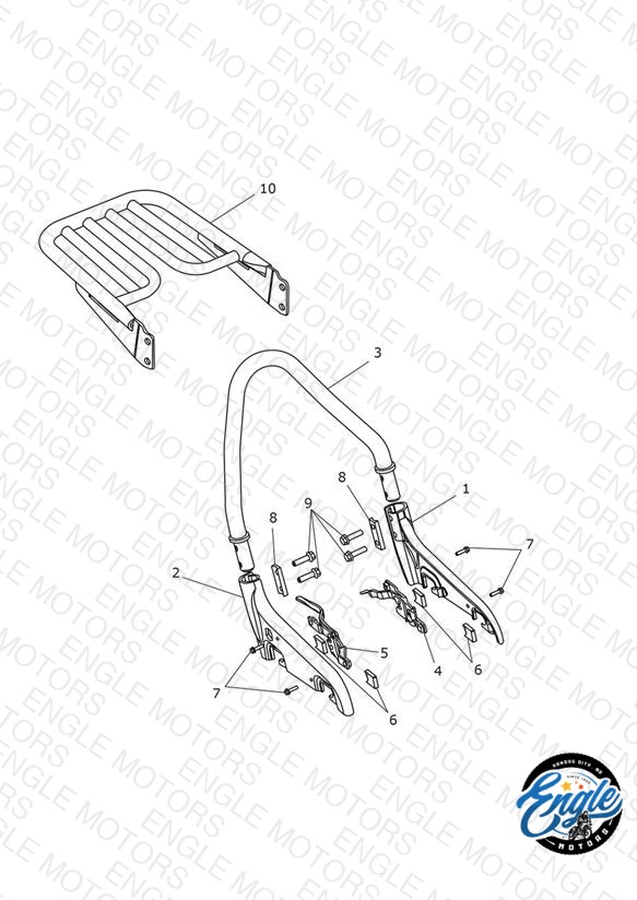 Luggage Rack & Passenger Backrest - 574821 >