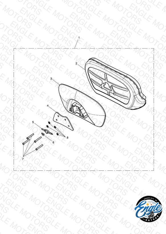 Backrest, Passenger, Kit