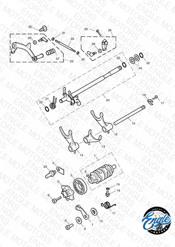 Gear Selectors & Pedal